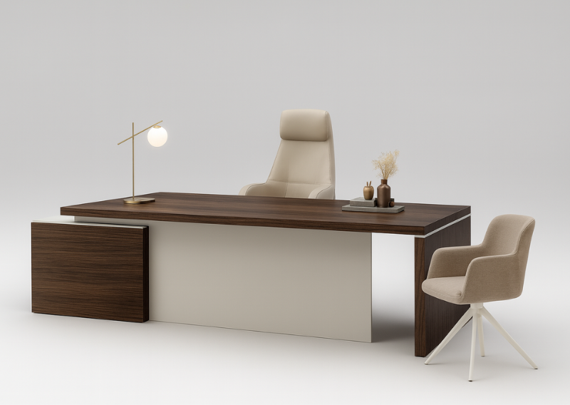 Beige Yönetici Masası