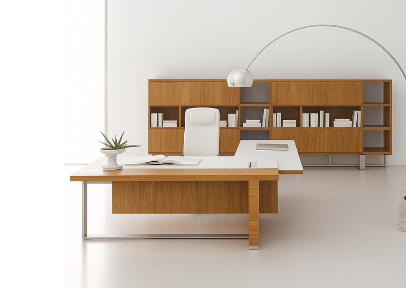 Pull Etajerli Yönetici Masası