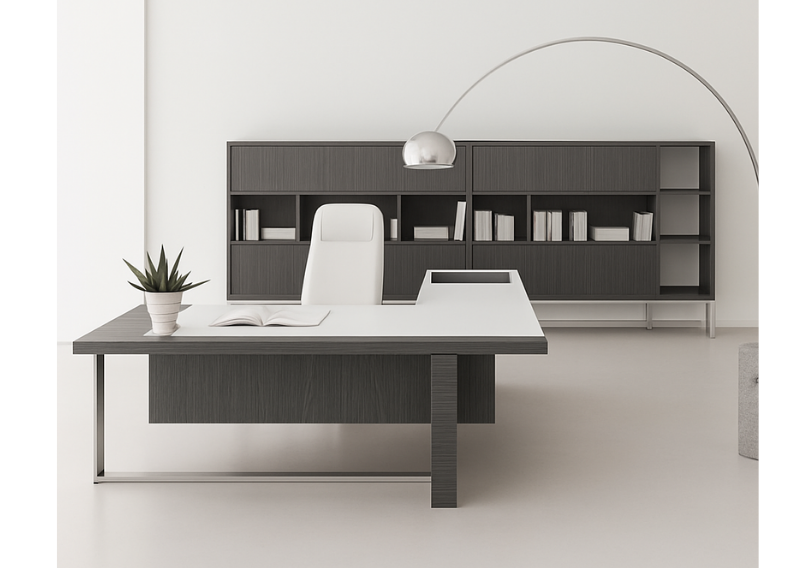 Pull Etajerli Yönetici Masası