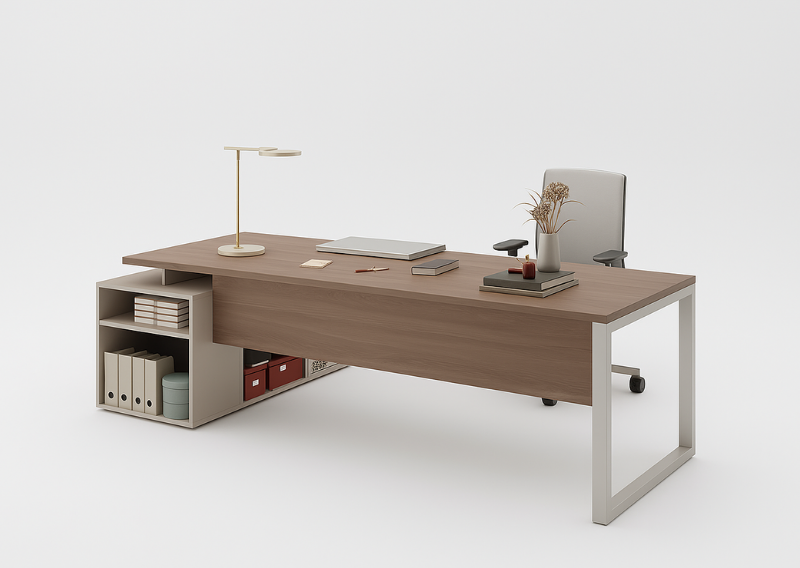 Avora Etajerli Yönetici Masası