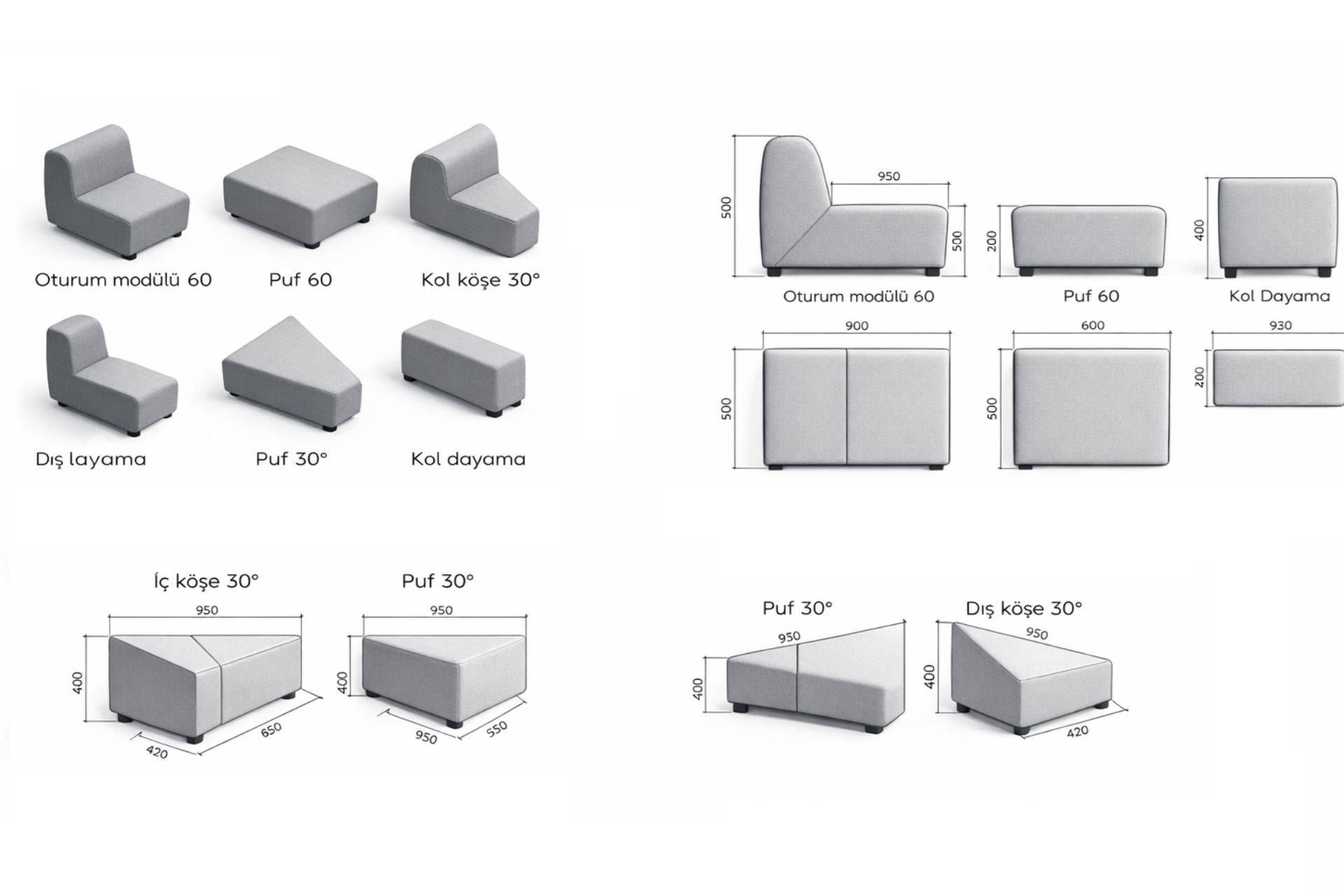 Ship Loop Modüler Bekleme Koltuğu